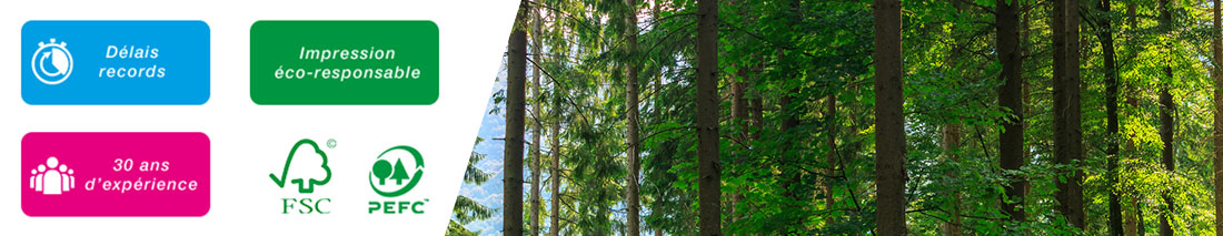 Sprint Impression protège l'environnement par le biais de multiples actions comme le recyclage complet des déchets.